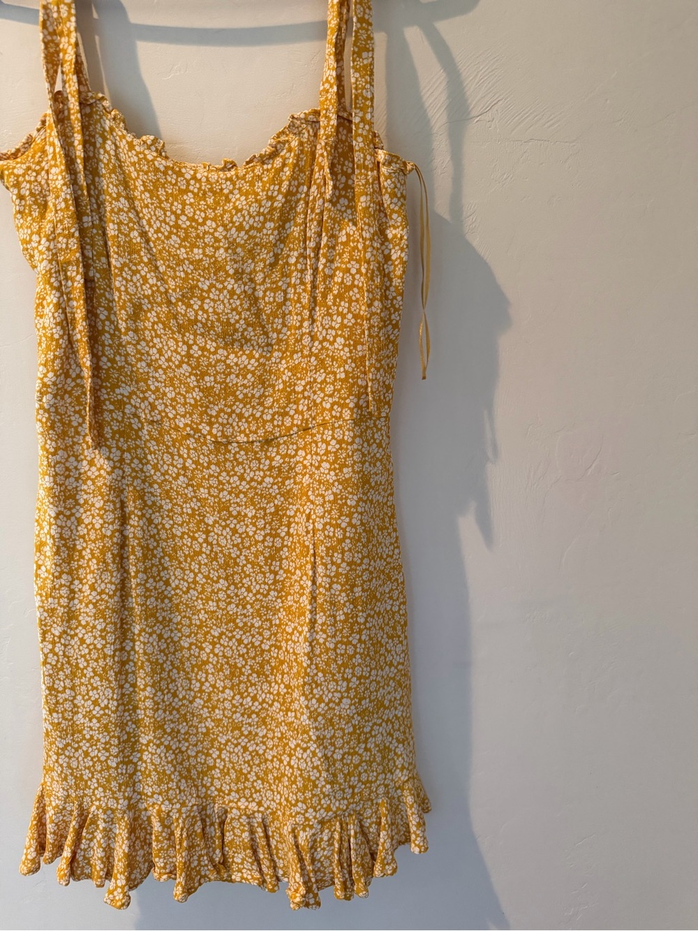 Bardot Floral Ruffle Hem Mini Dress - Picture 5 of 14